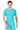 Men's Polyester Compression Tshirt Half Sleeve (Coral Green)