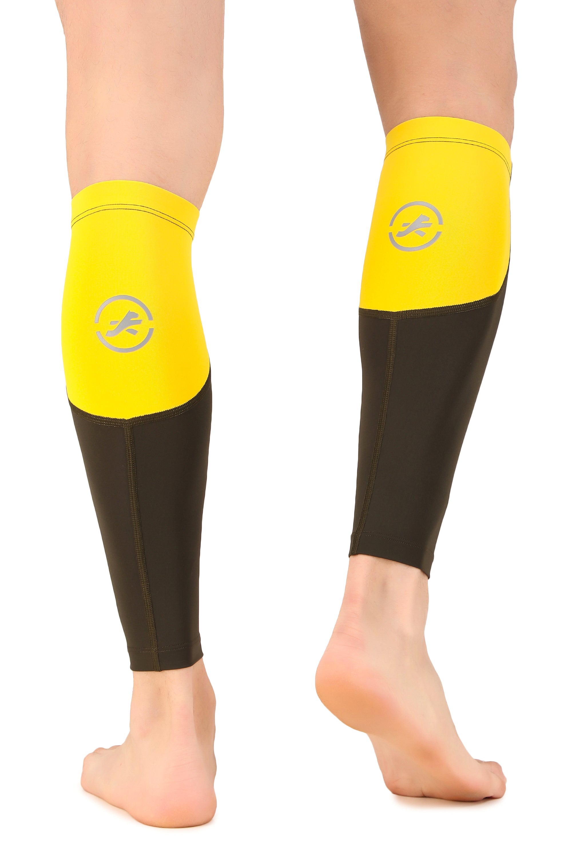 Nylon Compression Calf Sleeves (Yellow/Military Green) – ReDesign