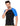 Nylon Compression Tshirt Half Sleeve Tights For Men (Black/Royal Blue)