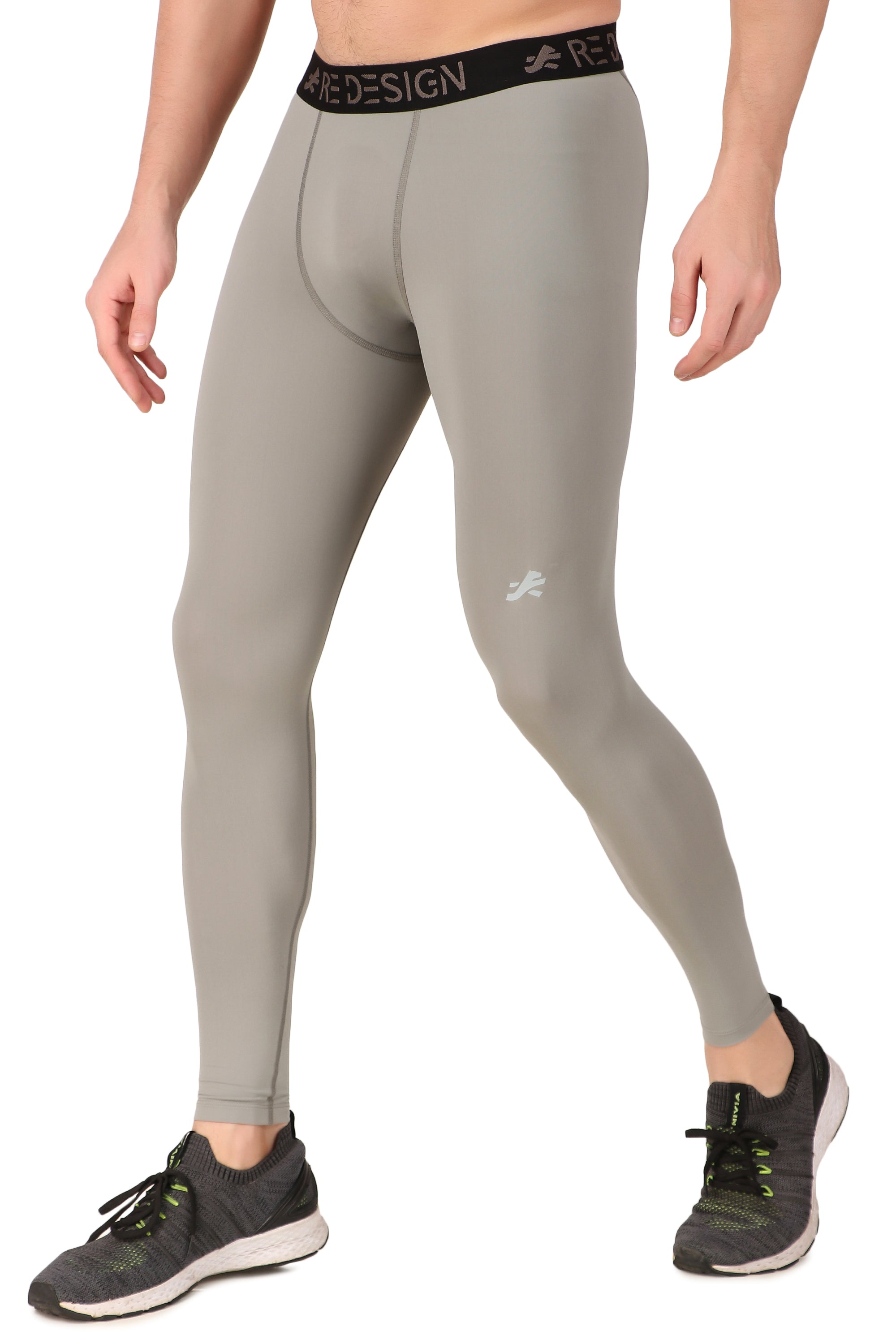 Nylon Compression Pant and Full Tights For Men (Light Grey) – ReDesign  Sports