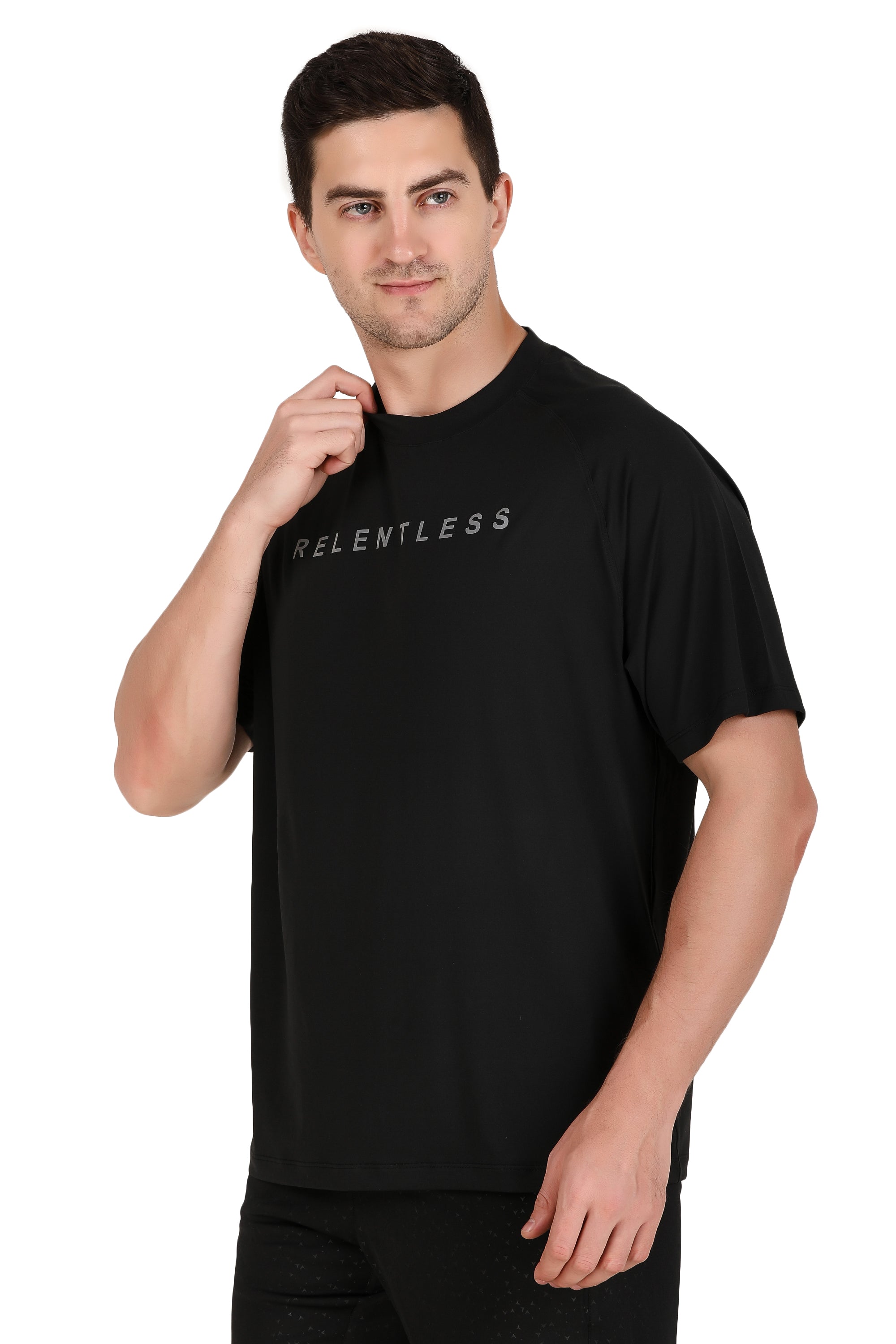 Men's Oversize Sportswear Tshirt (Black)