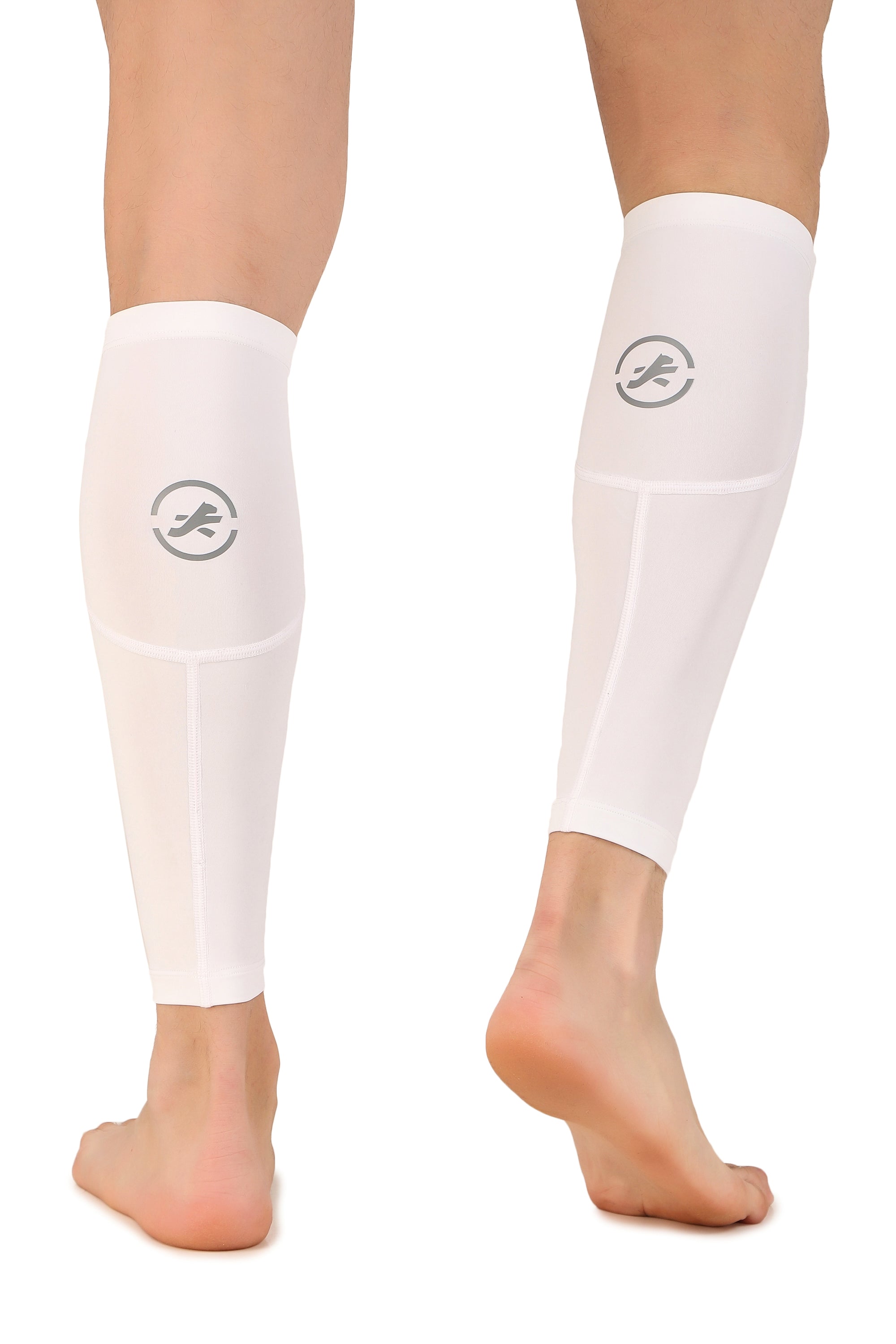 Nylon Compression Calf Sleeves (White) – ReDesign Sports