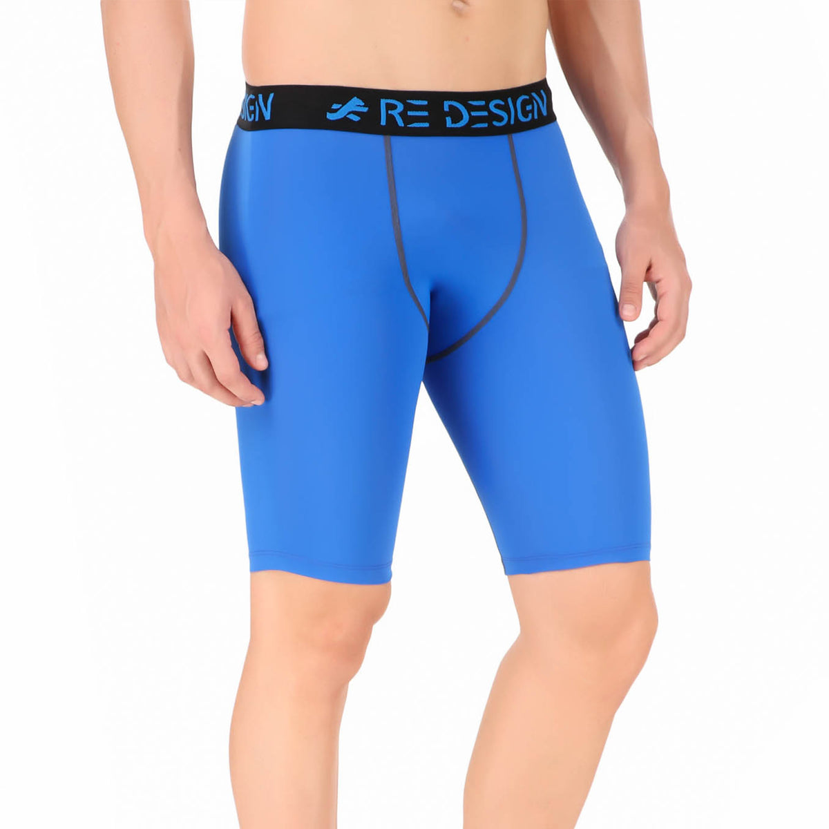 Blue store under shorts