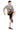 Men's Nylon DC Curve Compression Shorts and Half Tights For Men (Black/Orange)