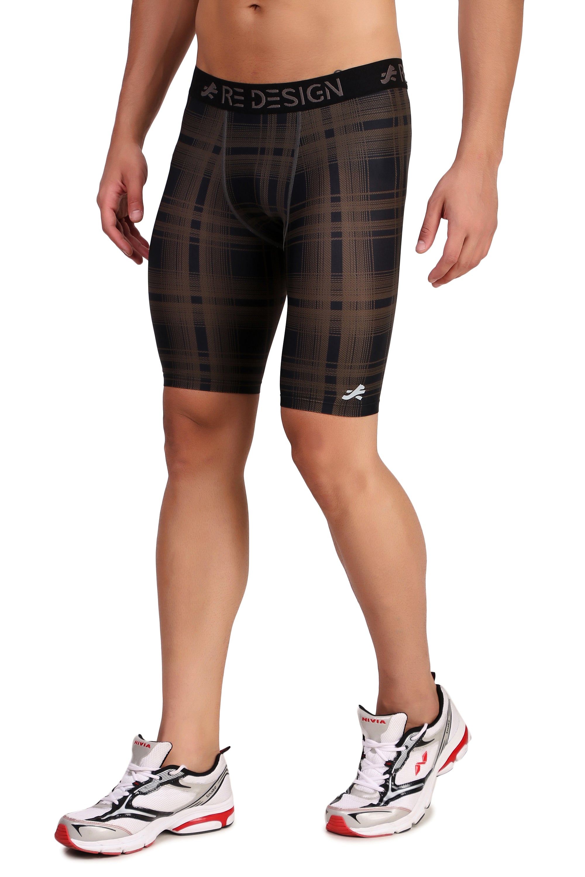 Men's Nylon Compression Shorts and Half Tights (Plade)