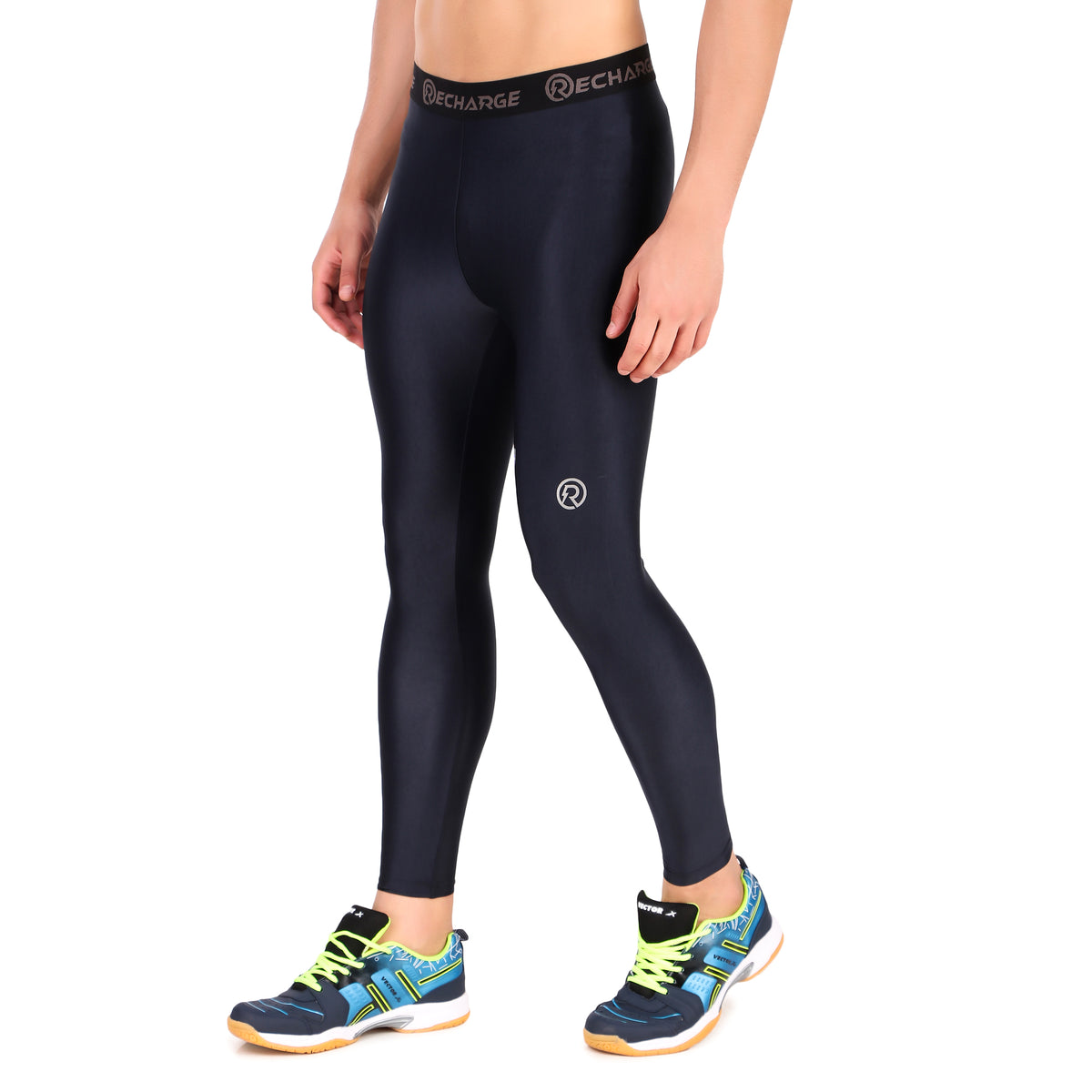 Recharge Polyester Compression Pant (Navy Blue)