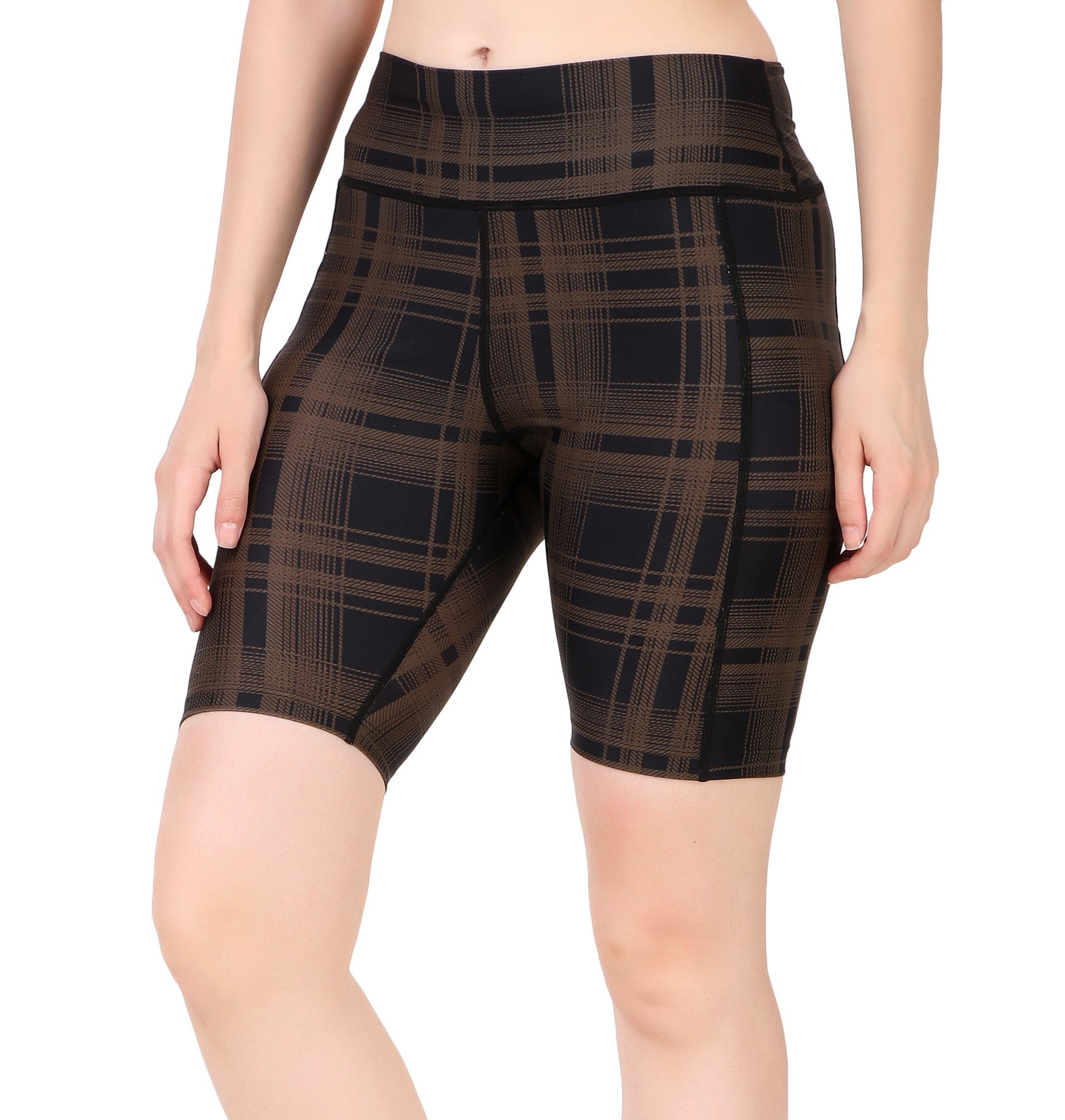 Nylon Compression Shorts For Women (Plade)