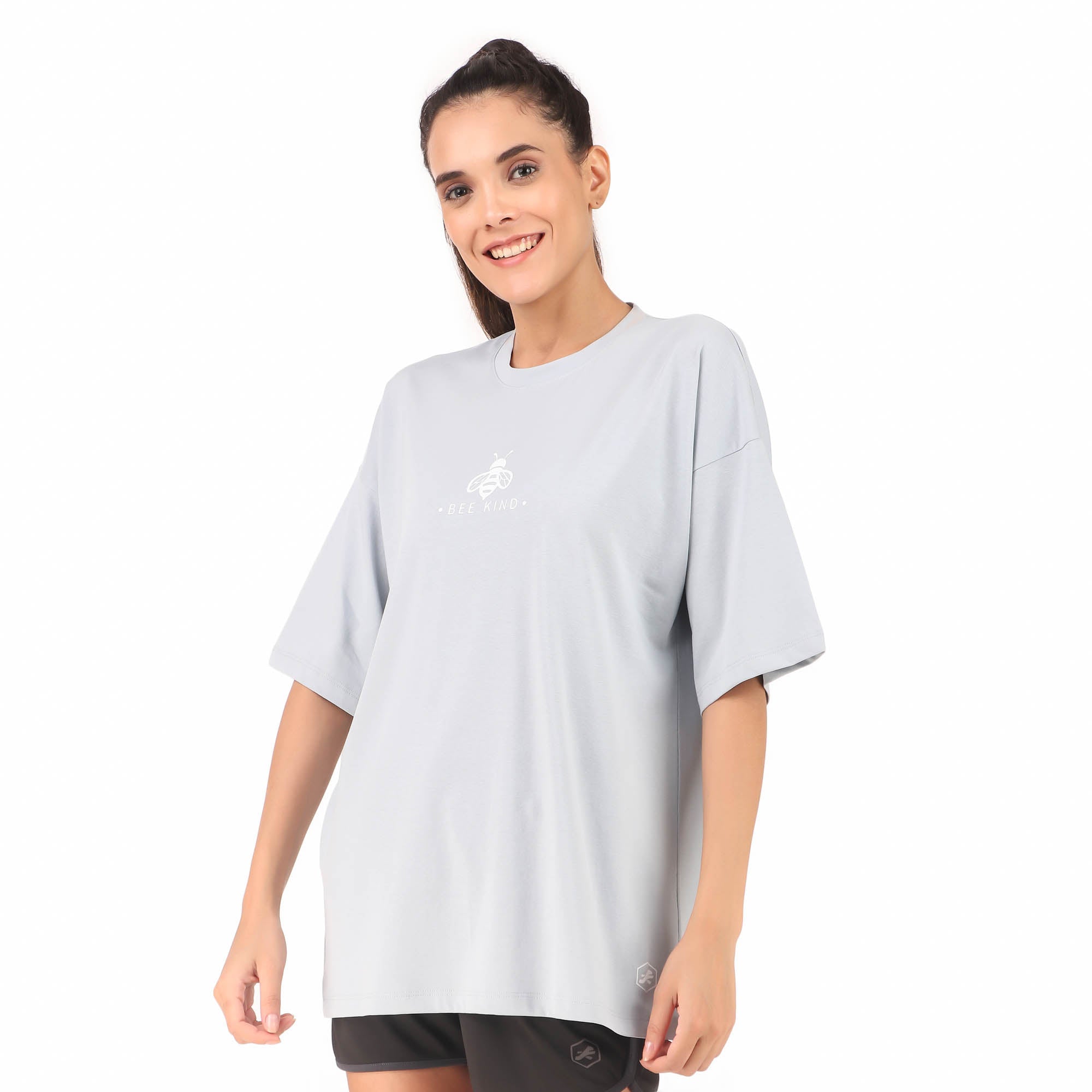Cotton Oversize Tshirt For Women (Sky)
