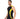 Nylon DC Compression Tshirt Cutsleeves Tights For Men (Black/Yellow)
