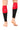 Nylon Compression Calf Sleeves (Black/Red)