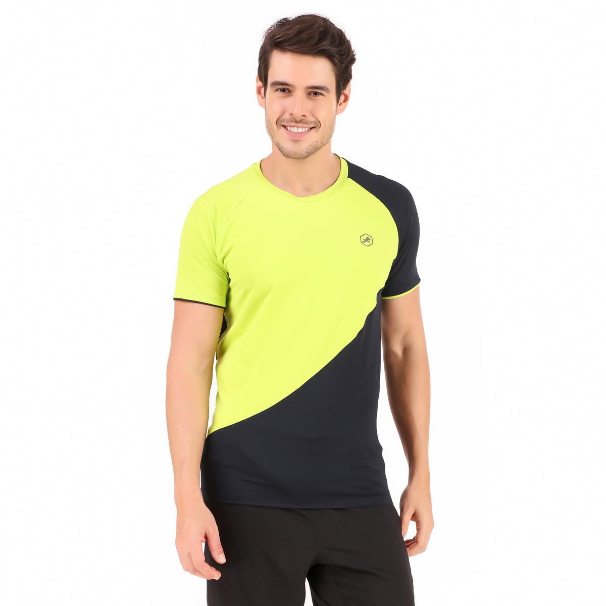 Challenger Performance Tshirt For Men (Green/Black)