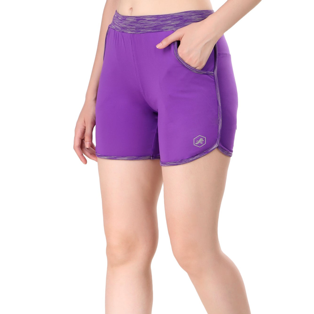 Gym & Running Shorts For Women (Purple)
