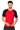 Nylon Compression Tshirt Half Sleeve Tights For Men (Red/Black)