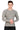 Nylon Compression Tshirt Full Sleeve Tights For Men (Light Grey)