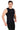 Nylon Compression Tshirt Cutsleeves Tights For Men (Navy Blue)