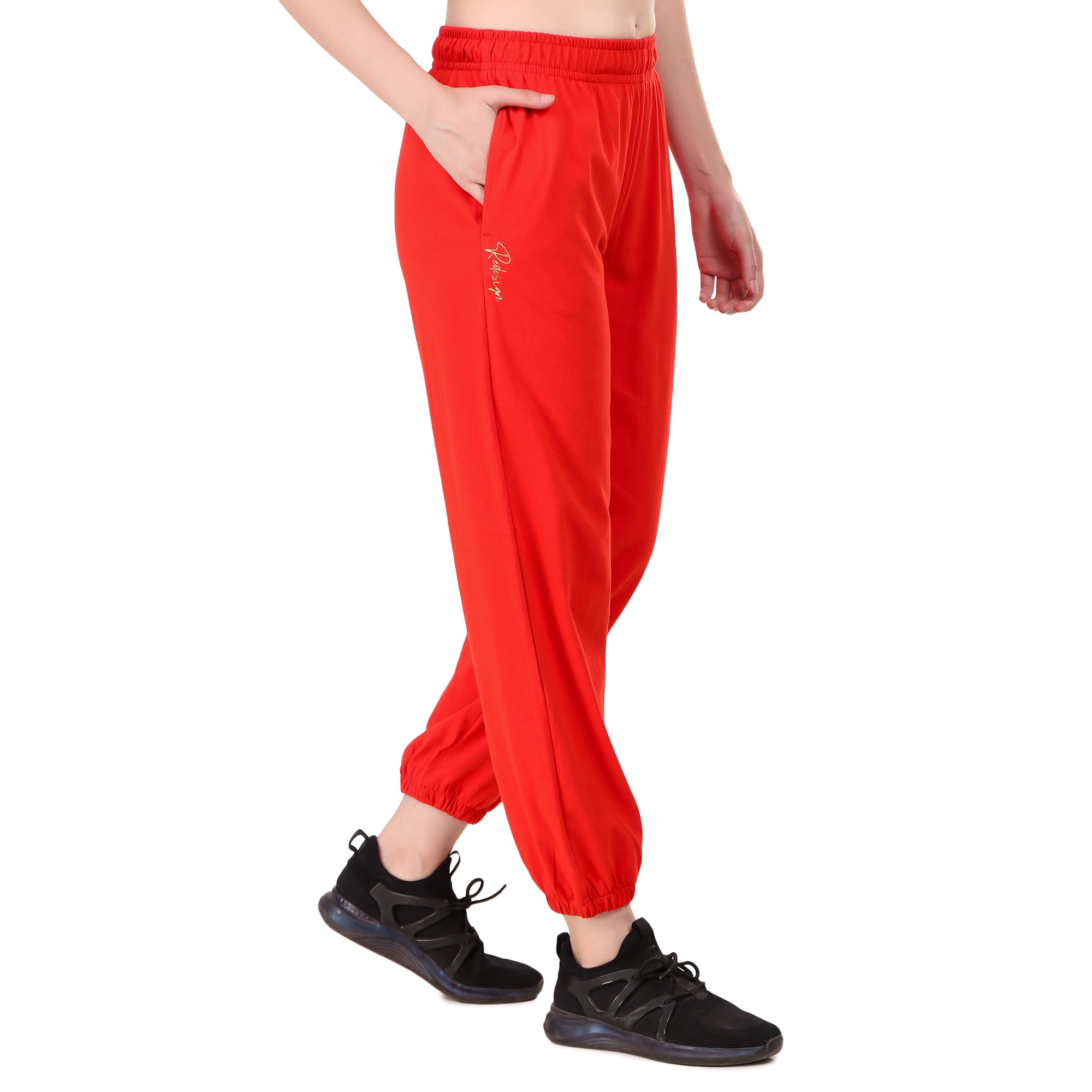 Women's Cotton Jogger (Red)