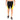 Nylon Compression Shorts and Half Tights For Men (BLACK/YELLOW)