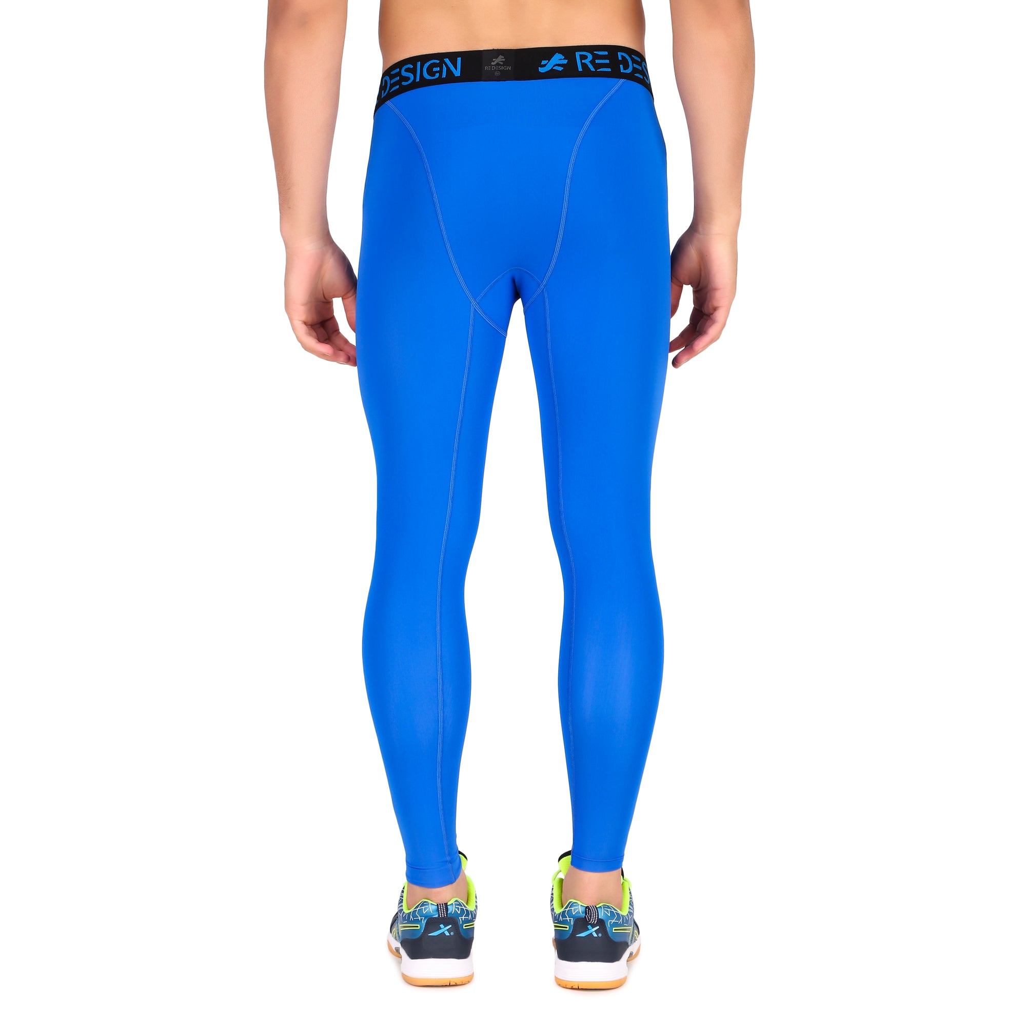 Nylon Compression Pant and Full Tights For Men (Royal Blue