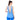 Chic Back Cut Sleeveless Tshirt For Women (Blue)