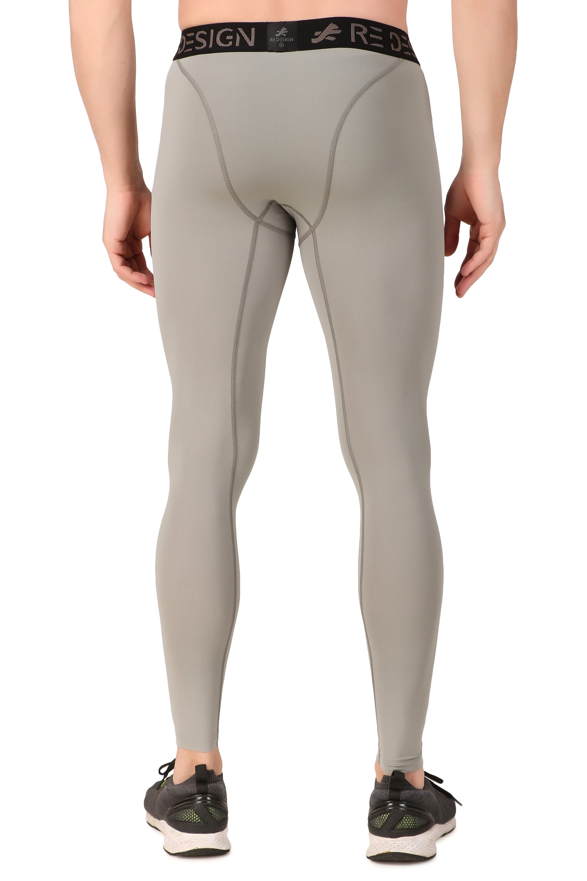 Nylon Compression Pant and Full Tights For Men (Light Grey) – ReDesign  Sports