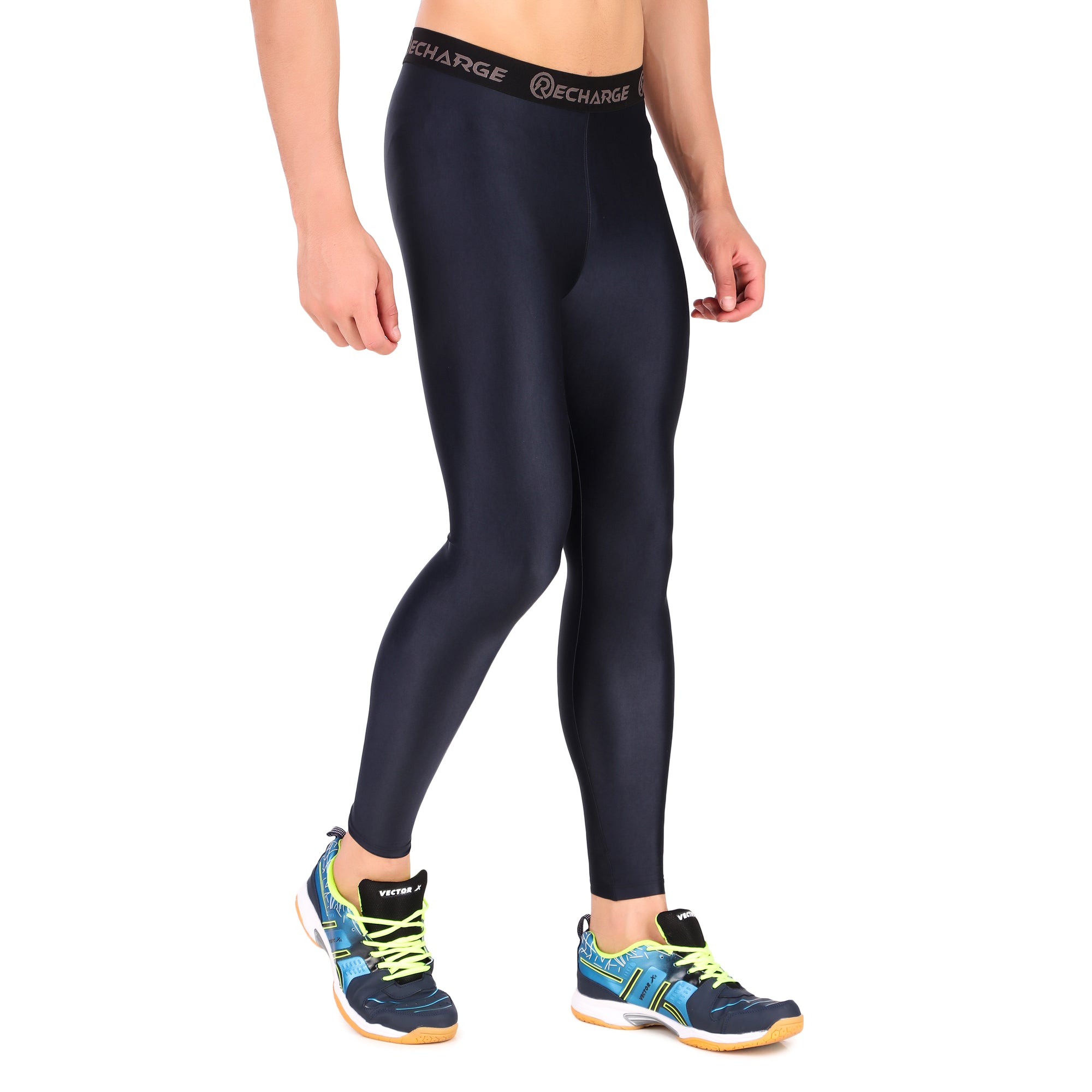 Recharge Polyester Compression Pant (Navy Blue)