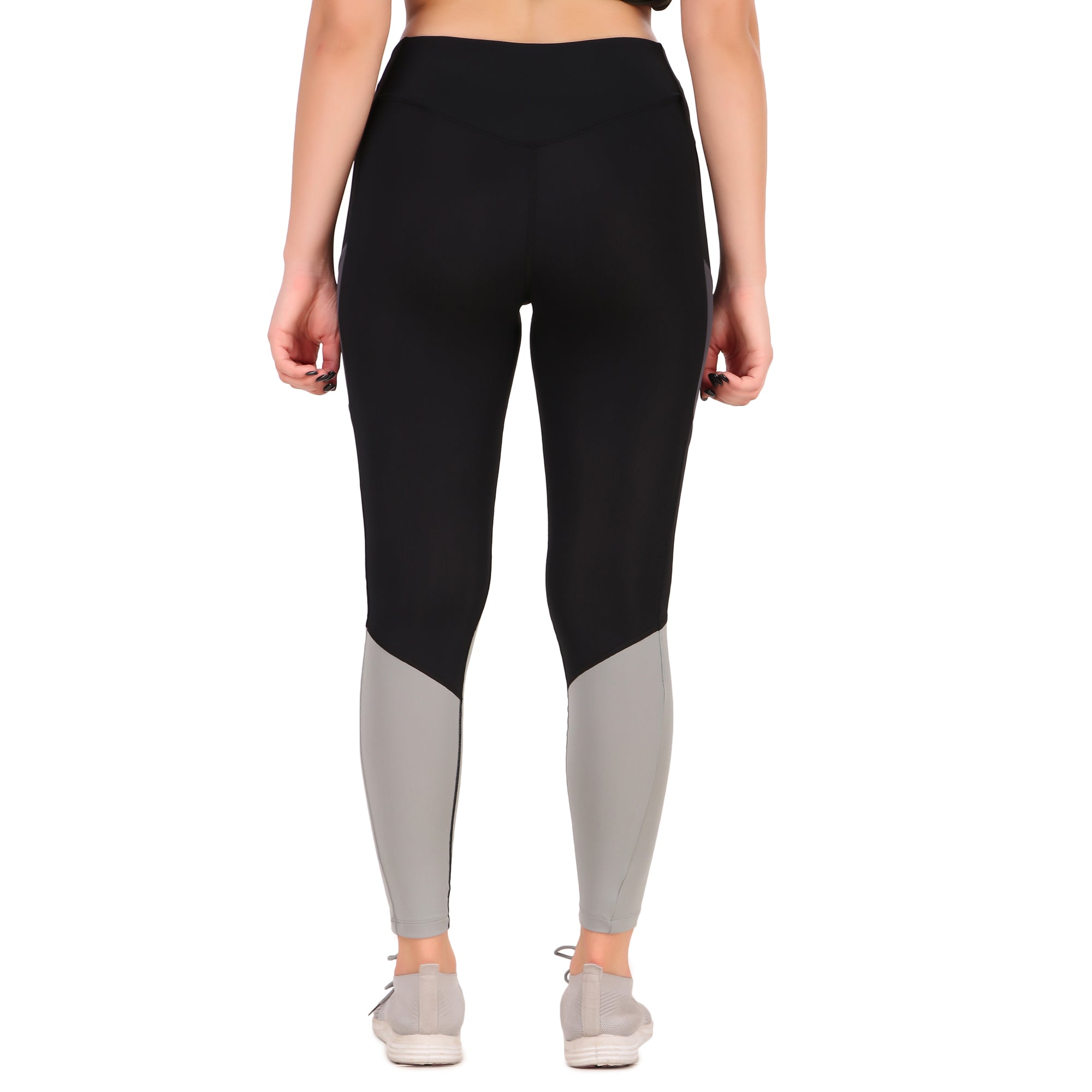 Nylon Compression Legging/Tights For Women (BK/DGRY/LGRY)