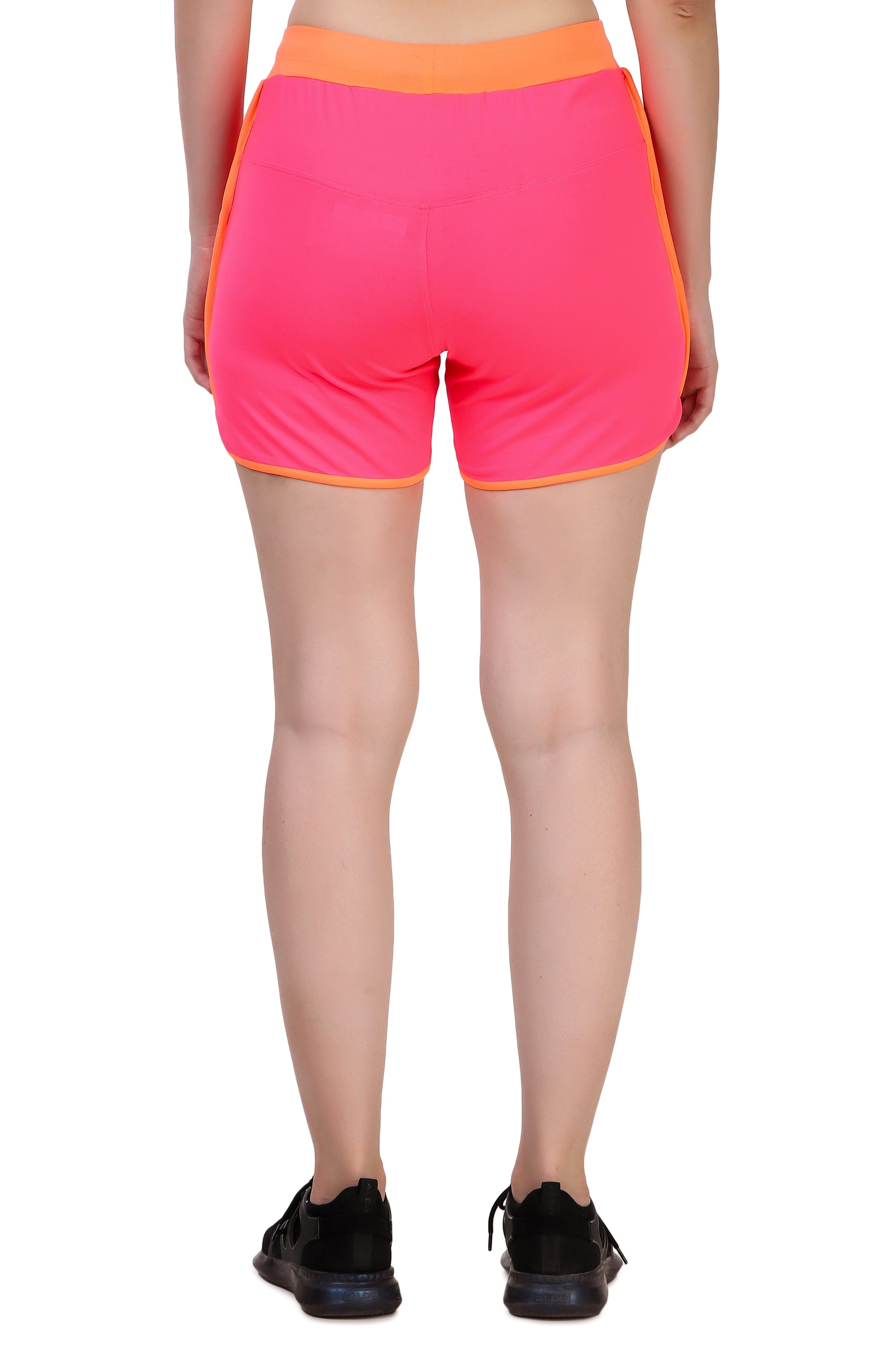 Gym & Running Shorts For Women (Neon Pink)