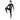 ReDesign Nylon Compression Top Full Sleeve (BLACK/SKY BLUE)