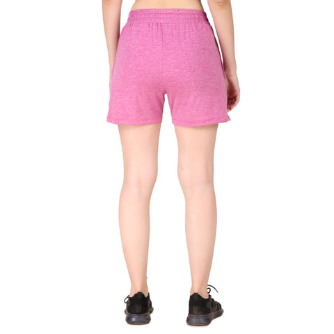 Activewear Shorts For Women (Pink Heather)