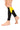 Nylon Compression Calf Sleeves (Black/Yellow)