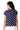 Mega Sleeve Hoodie For Women (Polka Blue)