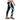 Nylon Compression Pant and Full Tights For Men (BLACK/SKY BLUE)