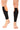 Polyester Compression Calf Sleeves (Black/Orange)