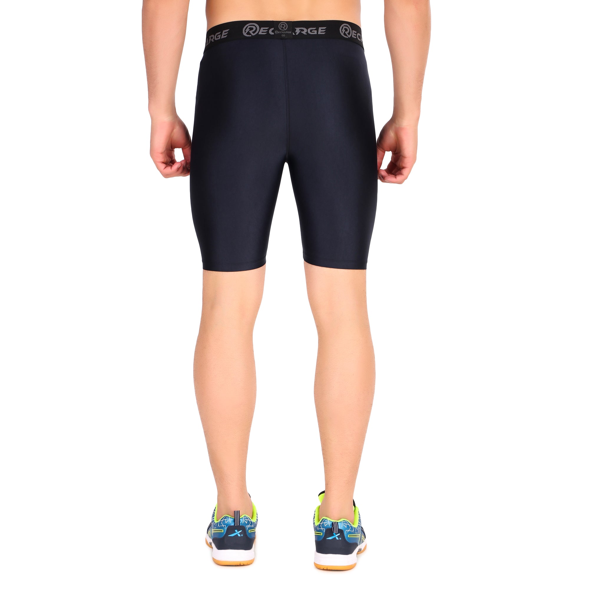 Recharge Polyester Compression Shorts (Navy)