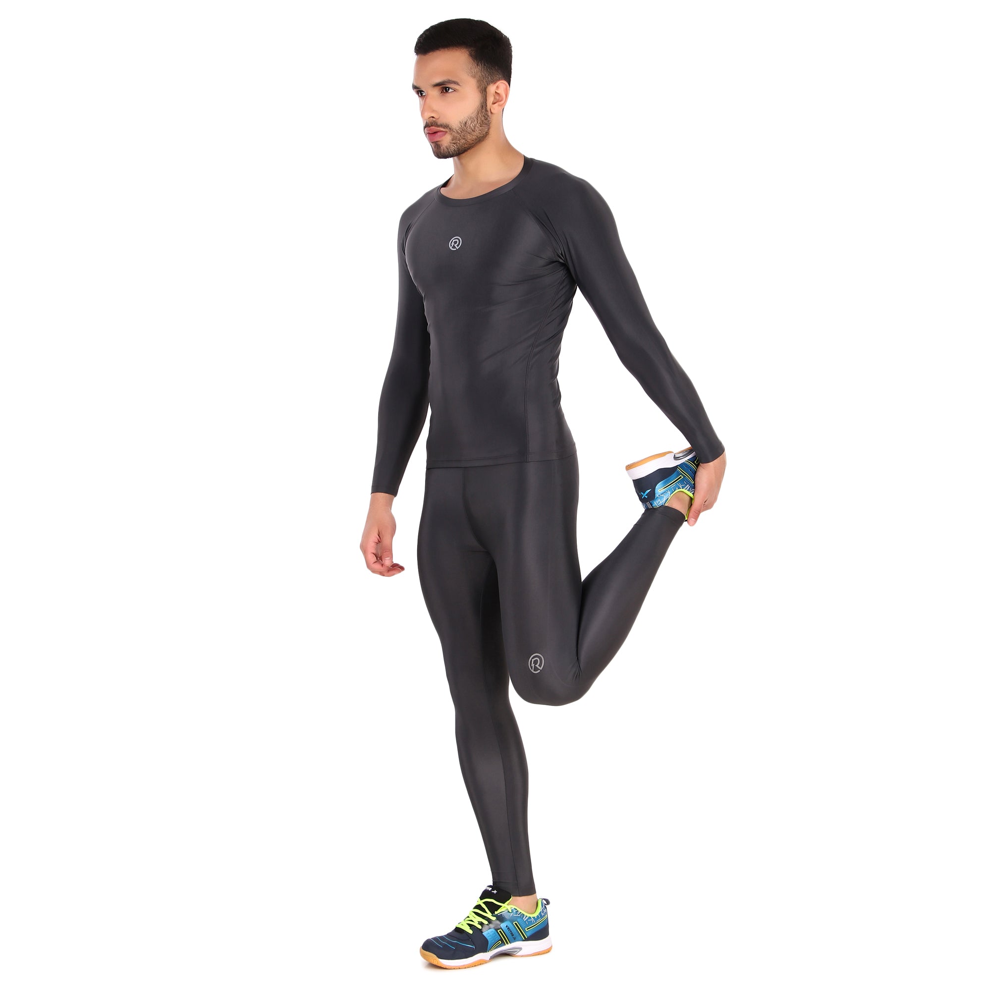 Recharge Polyester Compression Pant (Dark Grey)