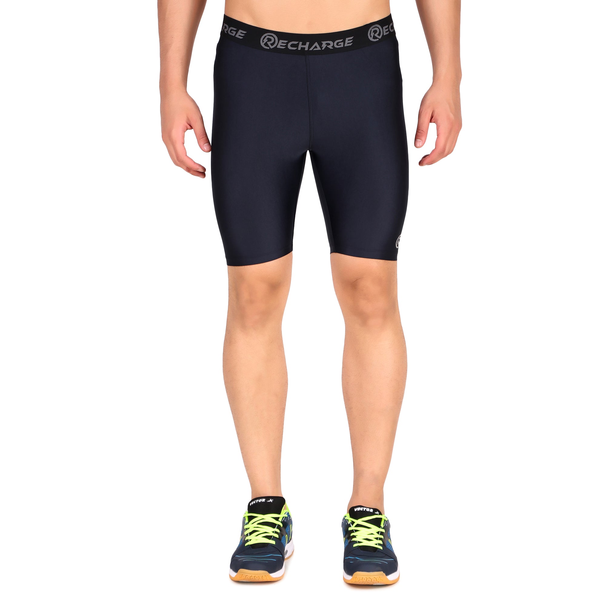Recharge Polyester Compression Shorts (Navy)