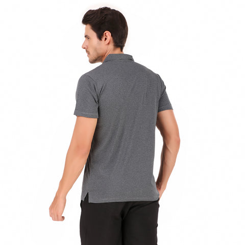 Performance Polo Collar Tshirt For Men (Anchor Grey)