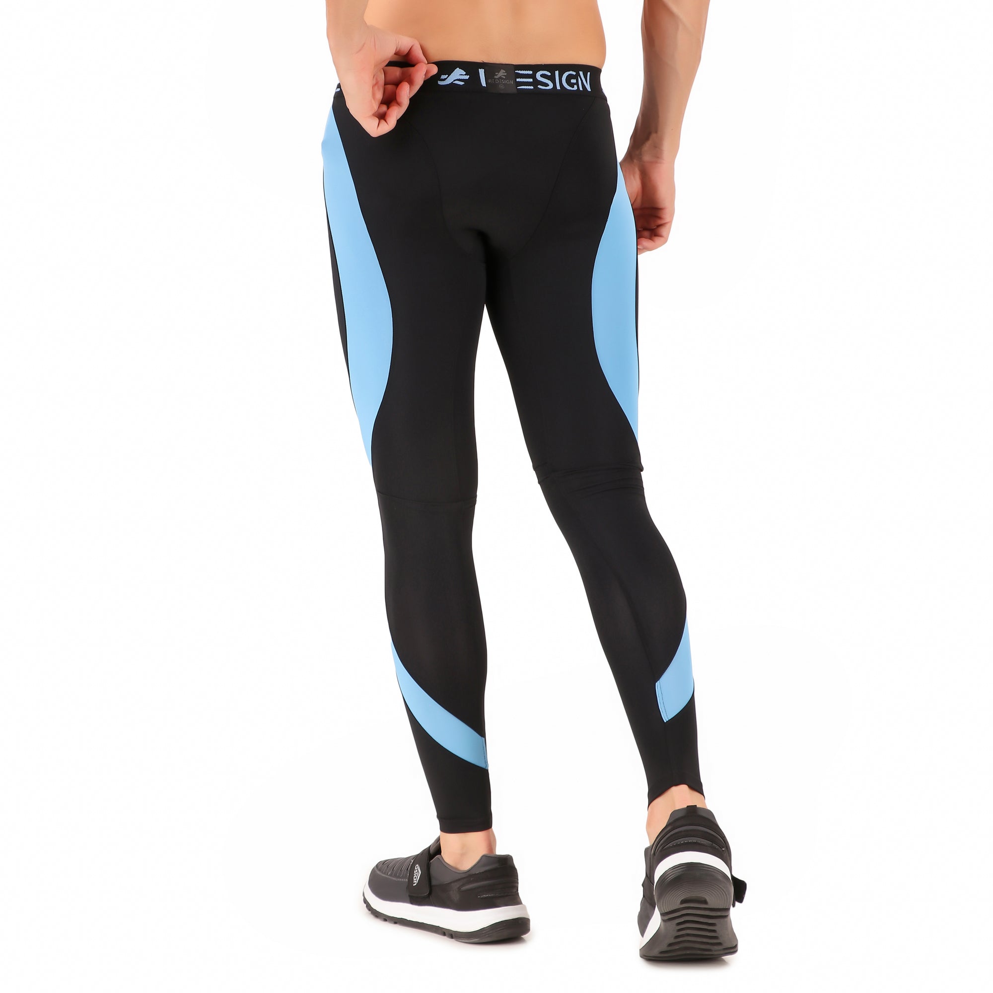 Nylon Compression Pant and Full Tights For Men (Sky Blue