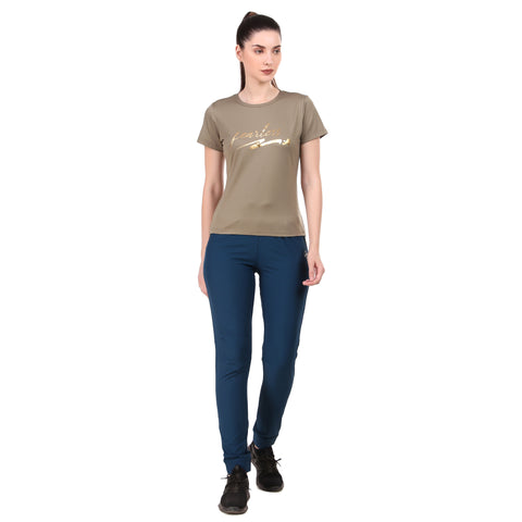 Performance Tshirt For Fearless Women (Tree Green)