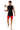 Men's DC Polyester Compression Shorts (Black/Red)