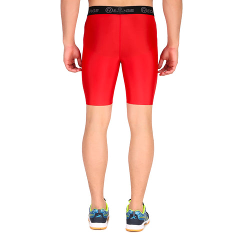 Recharge Polyester Compression Shorts (Red)