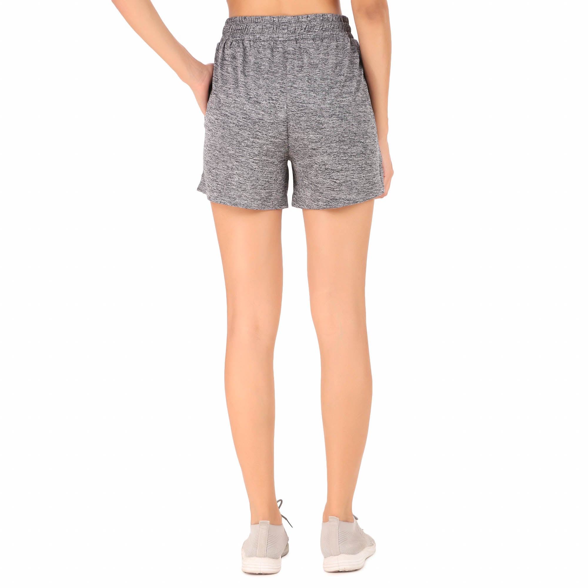 Activewear Shorts For Women (Grey Melange)