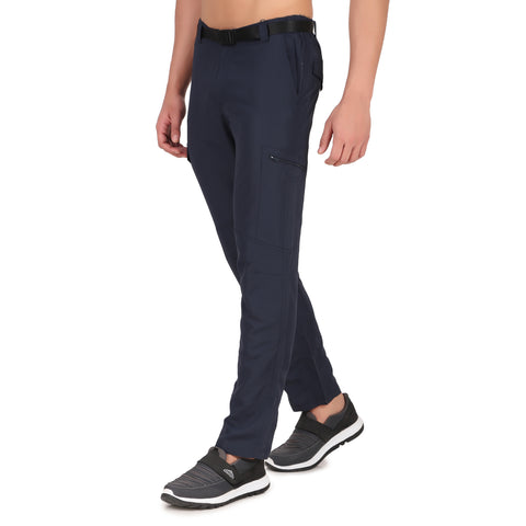 Quick Dry Cargo Pants For Men (Navy Blue)