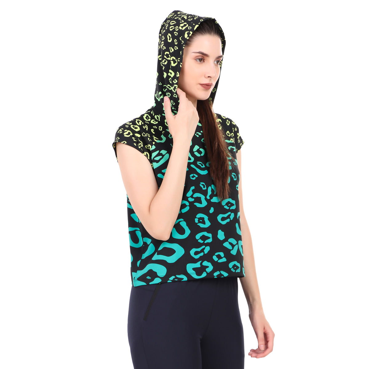 Mega Sleeve Hoodie For Women (Gradient Print)