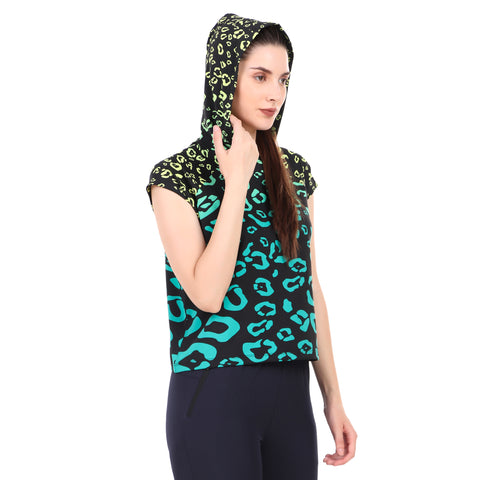 Mega Sleeve Hoodie For Women (Gradient Print)