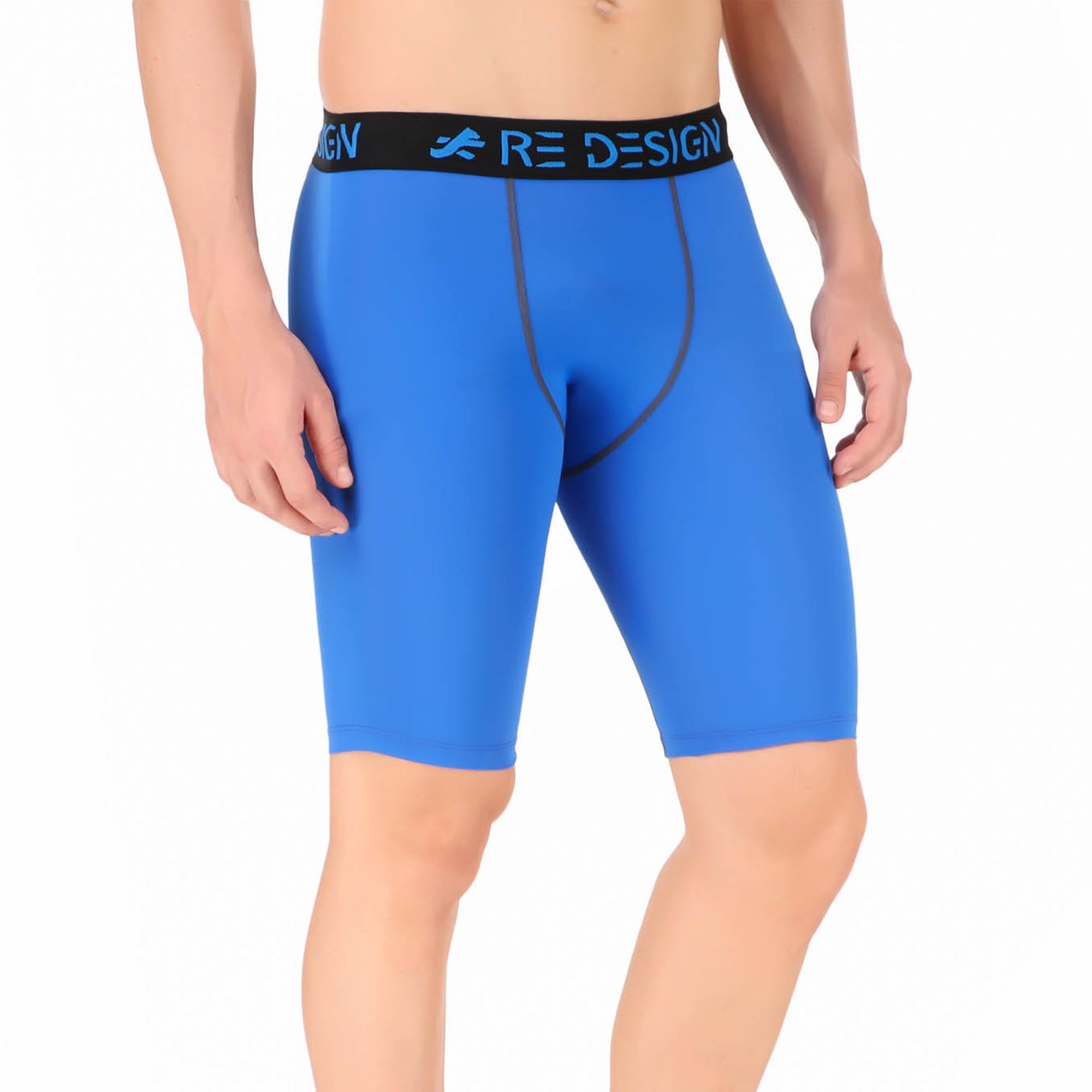 Ambition Solid Men Blue Compression Shorts - Buy Ambition Solid Men Blue  Compression Shorts Online at Best Prices in India