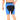 Nylon Compression Shorts and Half Tights For Men (BLACK/ROYAL BLUE)