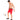 Nylon Compression Shorts and Half Tights For Men (Red)