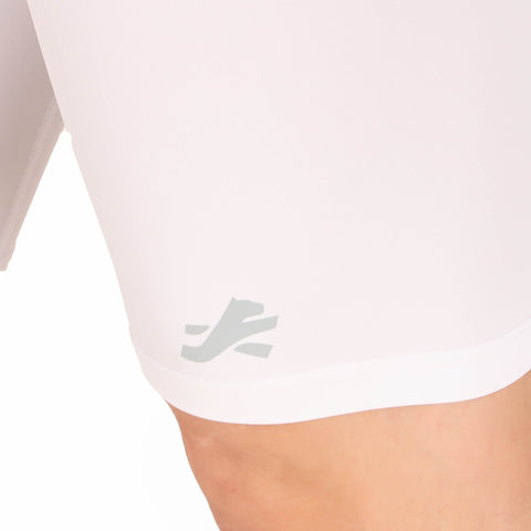 Nylon Compression Shorts and Half Tights For Men (White)