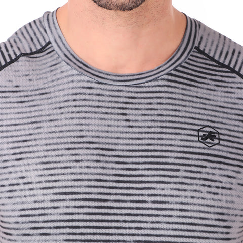 Performance Tshirt For Men (Abstract Grey)
